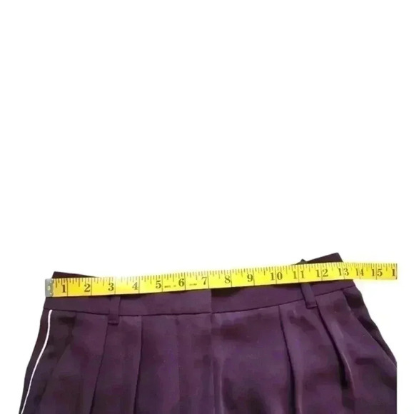 Babaton Modesto Pant Pinstripe High-waisted  Trouser Purple White Women's size 4 - Picture 10 of 12